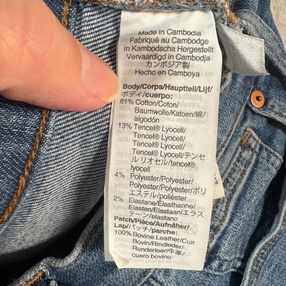 Madewell Jeans Womens 26 Blue Slinny Crop Mid Rise Dark Wash Button Fly - Picture 5 of 14